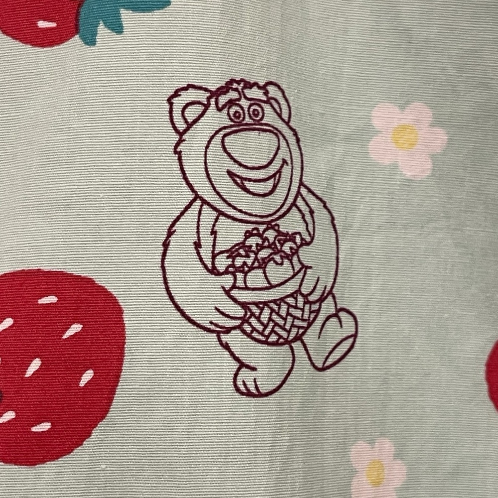 Disney Parks Pixar Toy Story‎ Button Up Shirt Lotso Bear Men's Sz S EUC - Picture 4 of 7